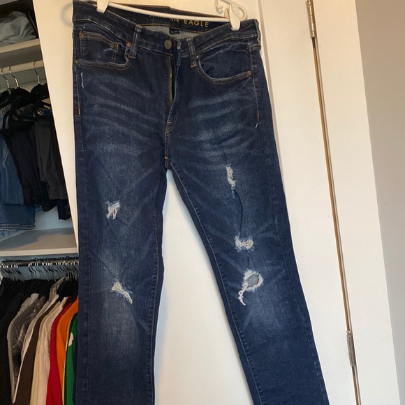 Men’s ripped jeans - Picture 1 of 3